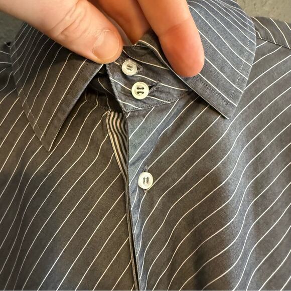 Gemelli Milano Striped Button Down Size L (16.5) - Picture 3 of 5